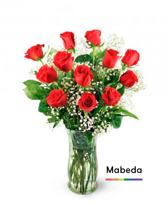 Ramo de 12 Rosas Rojas